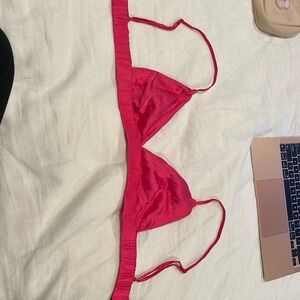 Only worn once Fuchsia silk bralette